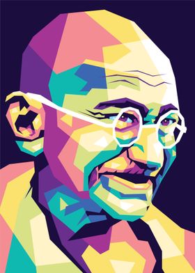 Gandhi Pop Art Portrait