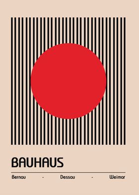 Bauhaus Geometric Art Print