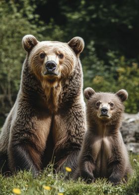 Brown Bear and Cub