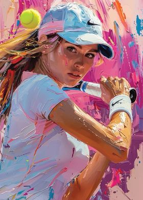 Tennis Player Portrait 3