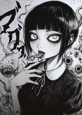 Creepy Anime Girl