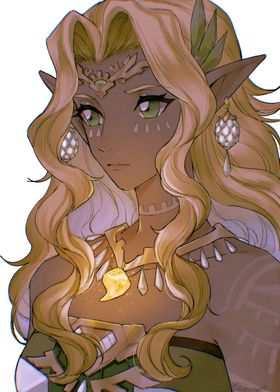 Elf with Golden Jewelry