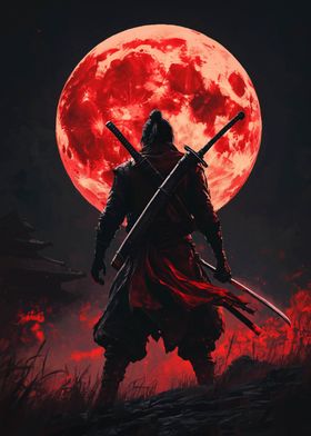 Samurai Under Blood Moon