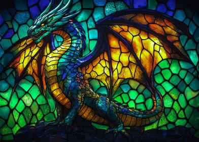 Stained Glass Dragon