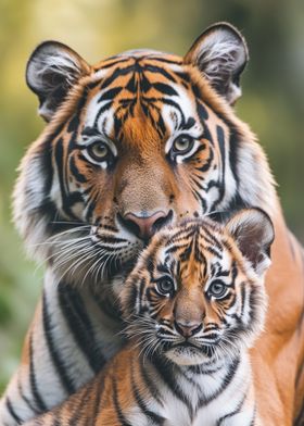 Tiger Cub and Mother