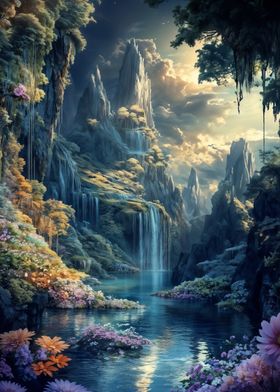 Fantasy Dream Waterfall