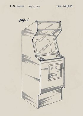 Arcade Game Patent Drawing