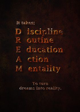 DREAM Acronym Poster