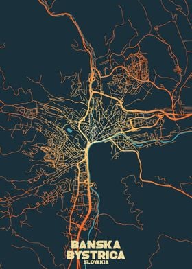 Banská Bystrica City Map