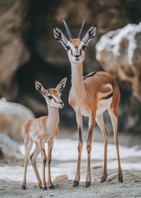 Mother and Baby Gazelle