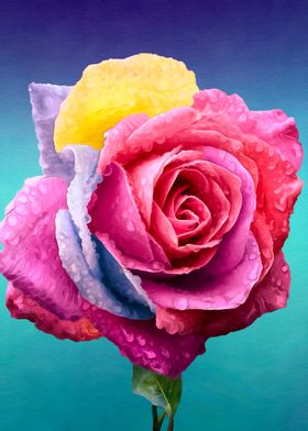 Rainbow Rose