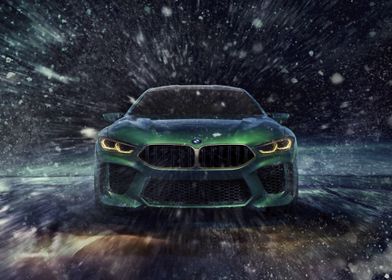 Green BMW