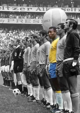 Pele And Brazilian Team