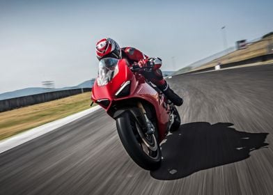 Red Ducati Superbike