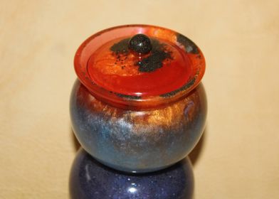 Galaxy Resin Jar with Lid