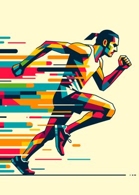 Speed Runner wpap pop art