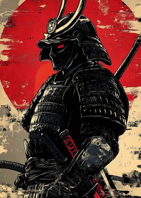 Samurai Warrior Art Print