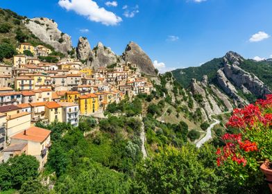 Hilltop Village in Italy