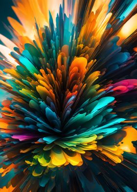 Abstract Color Burst