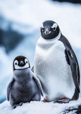 Penguin Family Portrait