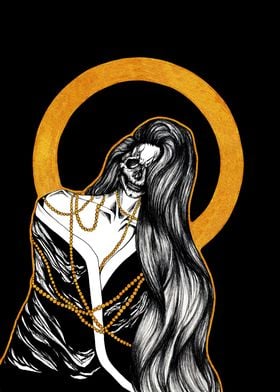 Golden Skull Woman