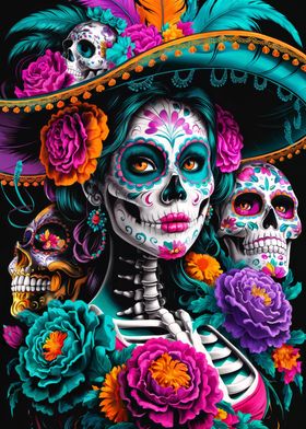 Sugar Skull Woman