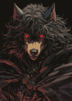 Werewolf with Red Eyes