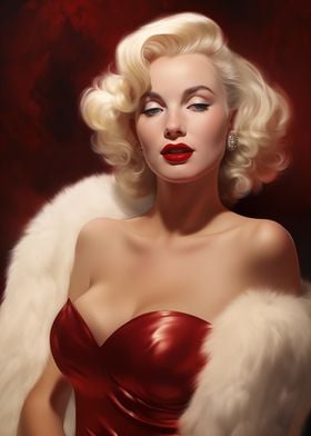 Glamour Portrait of Marilyn Monroe