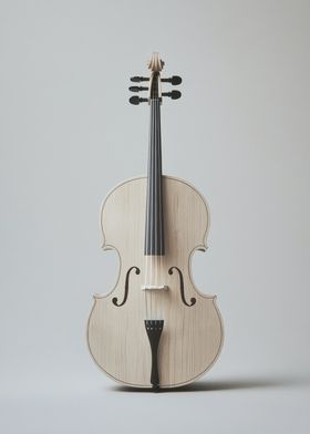 Cello on Grey Background