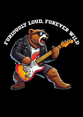 Rockstar Bear Guitar