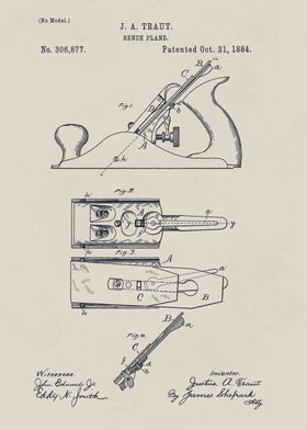 Vintage Bench Plane Patent