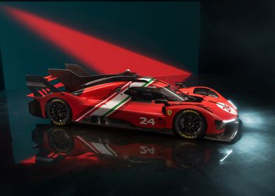 Ferrari Hypercar Race Car