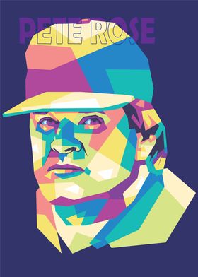 Pete Rose Pop Art Portrait