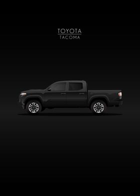 Black Toyota Tacoma Pickup Truck