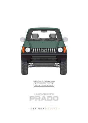 Land Cruiser Prado gray-green