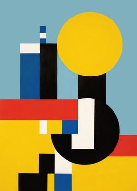 Bauhaus Abstract Geometric Art