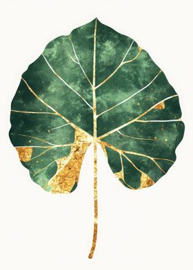 Gold Leaf Art Print