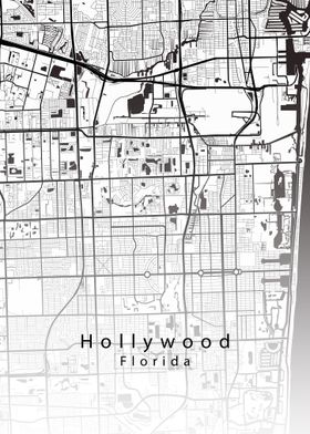 Hollywood Florida Map