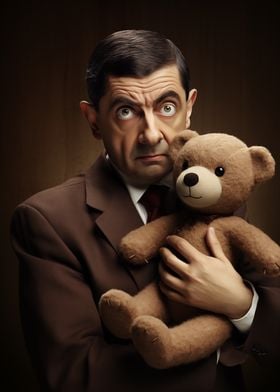 Mr. Bean with Teddy Bear