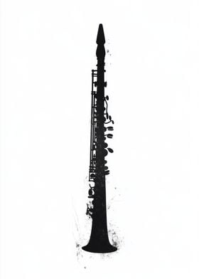 Black Saxophone Silhouette