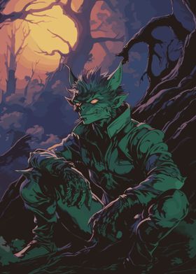 Dark Fantasy Forest Goblin