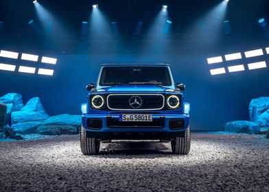 Blue Mercedes G-Wagon