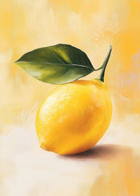 Single Lemon Painting