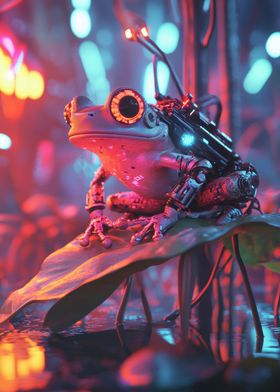 Cyberpunk Frog