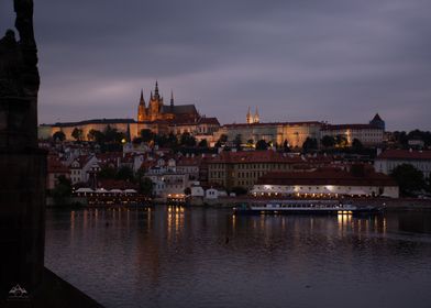 Prague Cityscape at Dusk