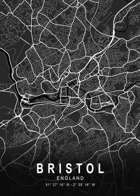 Bristol Dark City Map