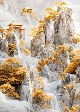 Golden Mountain Temple Landscape