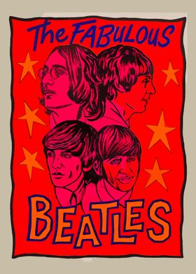 The Beatles Vintage Poster