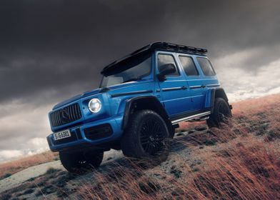 Blue Mercedes G-Wagon