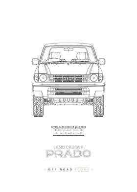 Land Cruiser Prado Clean Blueprint